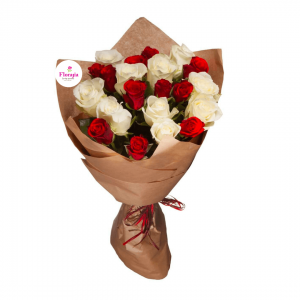 bouquet de rose et des fleurs rouge livraison à domicile au Maroc